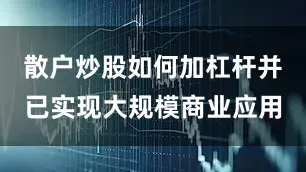 散户炒股如何加杠杆并已实现大规模商业应用